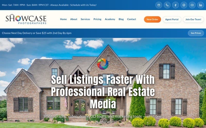 Media services company — public site and full rebrand